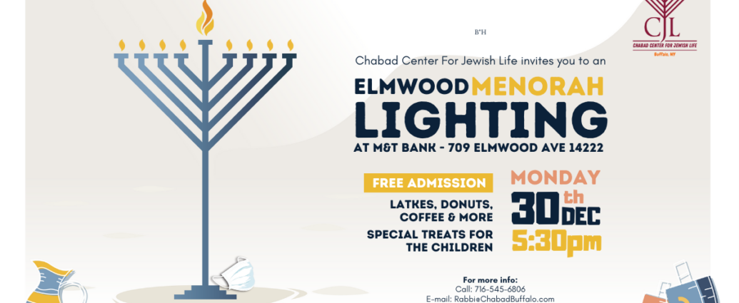 Elmwood Menorah Lighting M&T