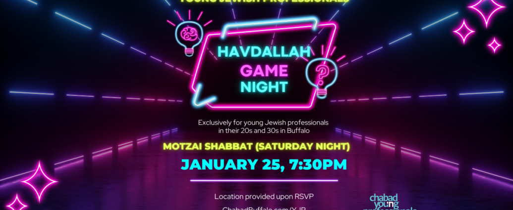 Young Jewish Professionals Havdallah & Game night